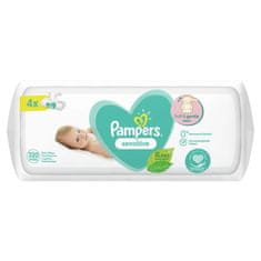 Pampers Sensitive Ubrousky vlhčené, 4 balení = 320 ks