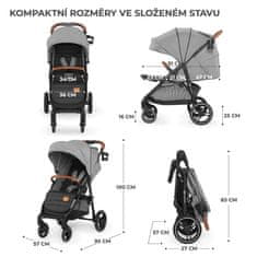 Kinderkraft Kočárek sportovní Grande Plus Grey