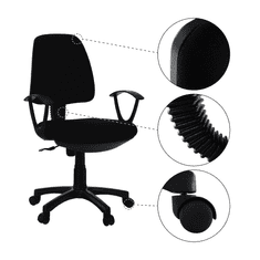 BPS-koupelny Kancelářská židle, černá, COLBY NEW