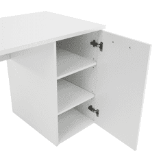 BPS-koupelny PC stůl, bílá, DTD laminovaná, EUSTACH