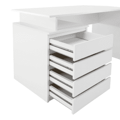BPS-koupelny PC stůl, bílá, HANY NEW