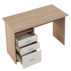 BPS-koupelny PC stůl, dub sonoma / bílá, SAMSON NEW