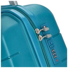 ORMI Cestovní plastový kufr Hesol velikost M, tyrkysová