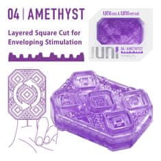 Tenga Tenga UNI Amethyst, masturbátor a návlek na prsty