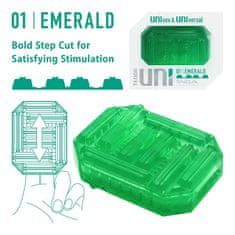 Tenga Tenga UNI Emerald, masturbátor a návlek na prsty