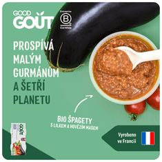 Good Gout BIO Špagety s lilkem a hovězím masem (2×190 g)