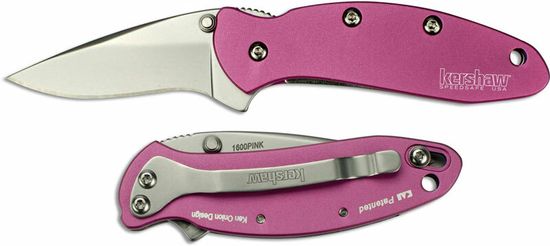 Kershaw 1600PINK CHIVE - PINK kapesní nůž s asistencí 4,8 cm, růžová, hliník