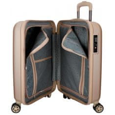 Joummabags MOVEM Wood Champagne, Sada luxusních ABS cestovních kufrů, 75cm/65cm/55cm, 5318465