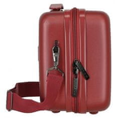 Joummabags MOVEM Wood Red, Cestovní kosmetický příruční kufřík, 21x29x15cm, 9L, 5313966