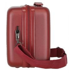 Joummabags MOVEM Wood Red, Cestovní kosmetický příruční kufřík, 21x29x15cm, 9L, 5313966