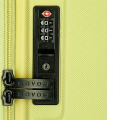 Joummabags MOVEM Wood Yellow, Sada luxusních ABS cestovních kufrů, 75cm/65cm/55cm, 531846B