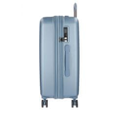 Joummabags MOVEM Wood Steel Blue, Sada luxusních ABS cestovních kufrů, 75cm/65cm/55cm, 5318463