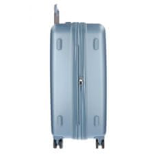Joummabags MOVEM Wood Steel Blue, Sada luxusních ABS cestovních kufrů, 65cm/55cm, 5318963