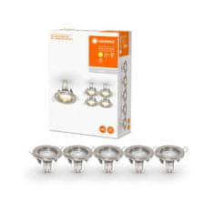 Osram LEDVANCE zapuštěné svítidlo Spotlight Recess Set vč. Osram LED 5x2.6W GU10 kartáčovaný nikl 4058075711051