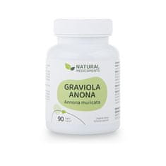 Natural Medicaments Graviola anona (Annona muricata) 90 kapslí