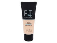 Maybelline - Fit Me! Matte + Poreless 105 Natural Ivory - For Women, 30 ml 