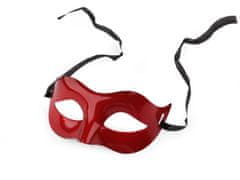 Karnevalová maska - škraboška k dotvoření - červená