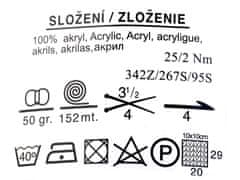 Kraftika 1ks (1088) plum pletací příze nicky 50g elian, pletení