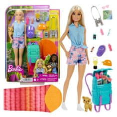Mattel Panenka Barbie Malibu Camping traveller + příslušenství HDF73 ZA5086