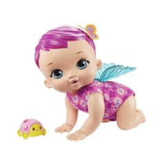 Mattel My Baby garden butterfly baby doll crawling babbling smelly doll ZA4914