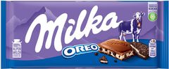 MILKA  čokoláda Oreo mléčná čokoláda a sušenky 100g