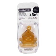 Suavinex Suavinexâ„¢ Anatomical Latex Nipple With Wide Mouth M 6m 2uts Orifice 