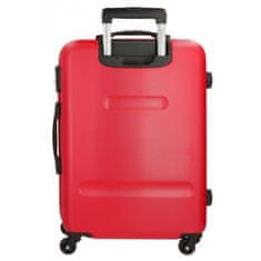 Joummabags ROLL ROAD Flex Red, Sada ABS cestovních kufrů, 55-65cm, 5849564