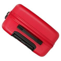 Joummabags ROLL ROAD Flex Red, Sada ABS cestovních kufrů, 55-65cm, 5849564