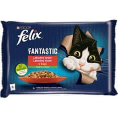 Felix cat kaps.-Fant.Multipack mas.výběr +zelen. 4 x 85 g