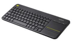 Logitech K400 plus/Bezdrátová USB/CZ-SK layout/Černá