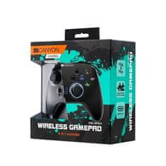 Canyon Gamepad CND-GPW3 4v1 pro Nintendo Switch, Android, PC, PS3 - černý