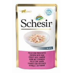 Schesir Cat kapsa Adult kuře/šunka 50G