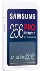 Samsung PRO Ultimate SDXC 256GB + USB Adaptér / CL10 USH-I U3 / V30