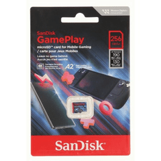 SanDisk GamePlay microSDXC UHS-I Card, 256 GB Gaming microSDXC, 190 MB/s (čtení), 130 MB/s (zápis)