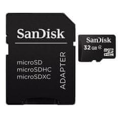 SanDisk Paměťová karta microSDHC 32 GB class 4 + adaptér