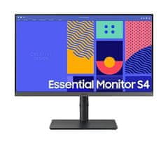 Samsung Essential S43GC 24" / FullHD 1920x1080 / 16:9 / IPS / 4ms / 100Hz / VGA/HDMI/DP/USB/PIVOT/VESA