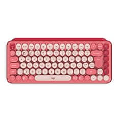 Logitech POP Keys Wireless Mechanical Keyboard With Emoji Keys - HEARTBREAKER_ROSE - US INT'L - INTNL