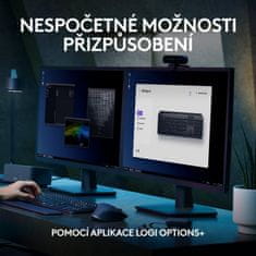 Logitech klávesnice MX Keys S/ bezdrátová/ Bluetooth/ USB-C/ US layout/ opěrka dlaně/ grafitová