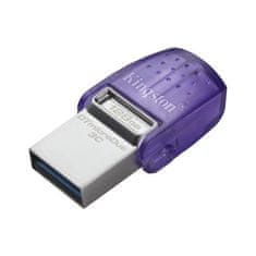 Kingston DataTraveler MicroDuo 3C/128GB/USB 3.2/USB-A + USB-C/Fialová