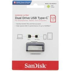 SanDisk Ultra Dual/128GB/USB 3.1/USB-A + USB-C