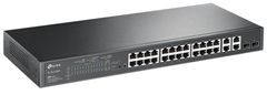 TP-Link Switch SL2428P Smart, 24x Lan/PoE+, 4x GLan, 2x SFP Combo, 192W, Omáda SDN