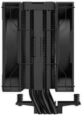 DEEPCOOL chladič AG400 DIGITAL PLUS širší / 120mm fan ARGB / 4x heatpipes / PWM / pro Intel i AMD / černý