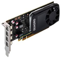 PNY Quadro P1000 V2 DP / 4GB GDDR5 / PCI-E / 4x miniDP 1.4 / Low profile bracket v balení