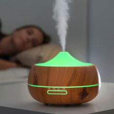 InnovaGoods Aroma Diffuser Humidifier with Multicolour LED Wooden-Effect InnovaGoods 