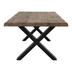 House Nordic Konferenční stolek, dub olejový kouřový se zvlněnou hranou\n70x120xh50 cm