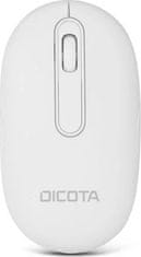 Dicota Dicota BT/2.4G DESKTOP/Kancelářská/Optická/1 600 DPI/Bezdrátová USB + Bluetooth/Bílá