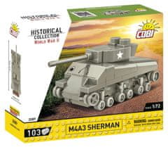 Cobi 3089 II WW Sherman M4A3, 1:72, 103 k