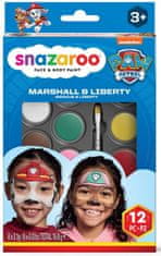 Snazaroo Sada 8 barev na obličej Tlapková patrola: Marshall & Liberty