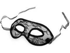 Karnevalová maska - škraboška - černá