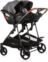 Chipolino Autosedačka Duo Smart i-Size 40-87cm, Silver Grey